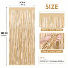 Gold Sequin Curtains, Party Backdrop Decorations, Birthday Decorations, Wedding Party Backdrops, Metallic Foil Fringe Sequin Curtains, Festival Party Supplies, Baby Gender Reveal Party Decorations, Bridal Party Decorations, Party Favors - Multiple Styles - View 5