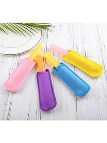 15pcs Reusable Washable Popsicle Sleeves, Insulated Popsicle Covers, Ice Cream Popsicle Bags, Summer Popsicle Protection Covers - Multicolor - View 1