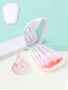 Butterfly-Shaped Makeup Sponge Puff, Makeup Brush, Double-Sided Fluffy Powder Puff, Soft And Fluffy Texture, Designed For Contouring And Eye And Face Blind Spots, Dry And Wet Use, Suitable For All Skin Types, Applicable To Loose Powder, Mineral Powder And Setting Powder, Suitable For Home And Professional Makeup Artists (Triangular), Perfect Gift For Women, Essential For Beginners, Suitable For Mom, Best Friend, Girlfriend, Teacher, Etc., Suitable For Back To School Gift, Halloween Gift, Birthday Gift, Holiday Gift, - Multicolor - View 5
