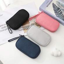1 buah Tas Penyimpanan Digital Kapasitas Besar | Penyimpanan dengan Banyak Kompartemen, Kabel Data, Earphone, Power Bank Tertata Rapi | Tas Organizer Aksesori Elektronik Portabel | Desain Genggam Ringan, Hemat Ruang untuk Perjalanan Bisnis dan Liburan - Rectangle - View 12
