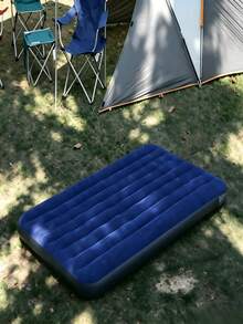 Classic Downy Air Mattress With Leak-Proof Inflation Valve, Lightweight & Foldable Design, Sturdy Support Without Sagging. Multi-Purpose Inflatable Bed Ideal For Outdoor Camping, Short Trips And Office Naps (Air Pump Not Included) - Multicolor - View 9