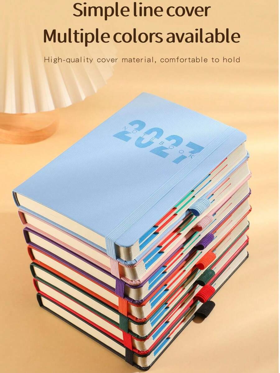 2027 New Calendar Self-Management Check-In Time Planning Daily One Page 365 Days Office Planner - 2027 Notebook - View 1
