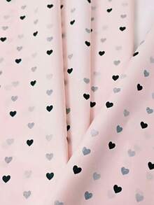 30/45/60/100pcs Pink & Black Heart Pattern Tissue Paper, Suitable For DIY Crafts, Party Favors, Bouquet Wrapping, Clothing Packaging And Birthday Gift Decoration - Black Heart Foundation - View 4