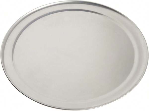 American Metalcraft TP12 Serie TP Sartén para Pizza de Aluminio de Calibre 18 Peso Estándar Borde Ancho, 12 Pulgadas