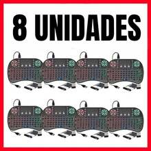 Kit 8 Mini Teclado Wireless Touchpad RGB | 2.4G Recarregável Iluminado | Atacado Smart TV PC - kit 3 - Visão 11