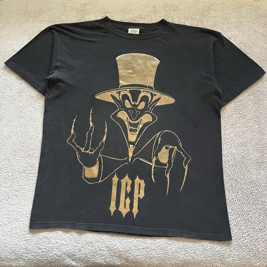 Vintage 90s Insane Clown Posses Ringmaster Graphic T Shirt XL - 款式 - 查看 1