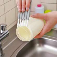 1pc Multi-Function Computer Cleaning Brush: Soft Bristle Keyboard Cleaning Brush, Gap Dusting Brush And Keycap Cleaning Brush, Insulated Cup Lid Gap Cleaning Brush, Curved Handle Deep & Shallow Gap Keyboard Brush, Baby Bottle Brush, Desktop Cleaning Set - Cleaning Brush - View 2