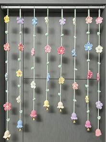 Handmade Crochet Door Curtain Decor Set (9 Strands) | Crochet Window Curtain Decor | Living Room And Bedroom Decor | Crochet | Decorative Accents Party Decor | Holiday Gift - Multicolor - View 5