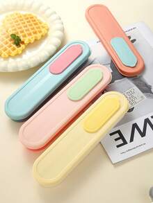 3pcs/4pcs Stainless Steel Spoon, Chopsticks, Fork With Storage Box Set, Portable Cutlery Set For Students And Outdoor Use - Multicolor - View 6
