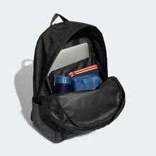 Adidas 3-Stripes Horizontal Backpack Large Capacity School Bag Sports Backpack HG0351 - Black - View 1