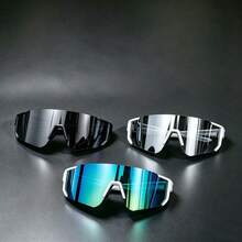 Multiple Pairs Men's Plastic Sports Cycling Decorative Fashion Glasses Suitable For Daily Wear, Photography, Shopping, Hiking, Travel And More - Multicolor - View 25