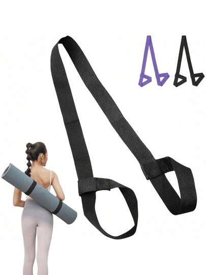 1pc Portable Yoga Mat Strap, Durable Non-Slip Storage Carrying Strap, Also Suitable For Yoga Stretching, Perfect For Pilates, Fitness, Travel And Home Workout