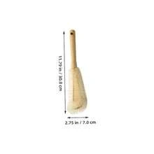 1pc Wooden Handle Nylon Bristle Long Handle Cup Brush, Suitable For Kitchen And Dining Area Cup Cleaning, Stainless Steel And Nylon Material, Suitable For Various Types Of Bottles, Teapots And Containers - Apricot - View 6