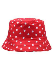 1pc Women's Polka Dot Print Bucket Hat, Wide Brim UV Protection Sun Hat, Suitable For Outdoor Sports And Activities, Beach, Vacation, New Fashion Unisex Sun Protection Foldable Wide Brim Sun Hat, Casual Versatile Bohemian Vintage Elegant Style, Polyester Fabric, Versatile, Beach Sun Hat, Cute Women's Personalized Sun Hat, Suitable For Daily Commute, Shopping, Outdoor Sports, Streetwear, Summer Multi-Functional Sun Hat. - Multicolor - View 10