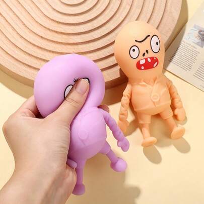 1pc Ugly Cute Zombie Stress Relief Toy, Funny Novelty Slow Rebound Squeeze Toy For Students And Office Workers