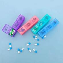 Portable Pill Box With Detachable Daily Pill Organizer, Compact PP Material, Suitable For Travel And Personal Use, Morning/Noon/Night Pill Dispenser. Mini Portable Pill Storage Box - 3 Compartment Pill Storage Container, Medication Dispenser - View 6
