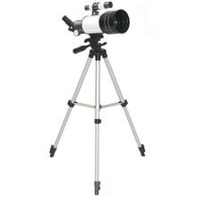 Telescope, 70 Mm Objective, 5 X 24 Binoculars, Adjustable Tripod, Silver Color - White - View 8