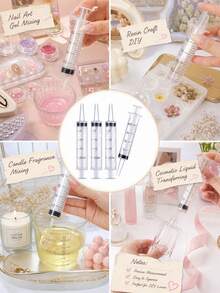 8/5pcs 20ml DIY Liquid Transfer Tool Set, Includes Funnel And Dropper, Skincare, Perfume, Essential Oil Cosmetic Refill Accessories, Makeup Travel Dispensing Container Filling Set - A - View 8