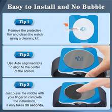 6pcs Tempered Glass Screen Protector For Samsung Galaxy Watch 7 Series - 9H Hardness, With Alignment Frame, Anti-Fingerprint, Perfect Fit, Bubble-Free - For Watch7 Ultra - View 11