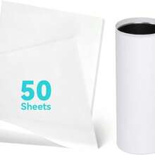 Sublimation Butcher Paper-8.2" X 10"-50sheets, 50 Pre-Cut Sheets Heat Press, Anti-Bleed Protective Liner Tumbler, Mug Bottle Sublimation, Non- - Multicolor - View 2
