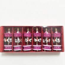 1 Pure White Carousel (6 Pieces Per Box) Wooden Christmas Tree Storage - One Pure White Carousel (6 Cars Per Box) - View 13