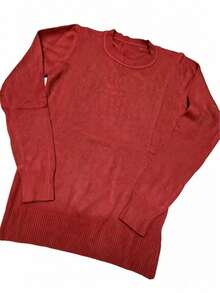 Steve Store Women's Fashion Modal Blouse Round Neck Long Sleeve Imported Winter Blouse With Elastic Autumn And Winter Fashion - telha - 查看 1