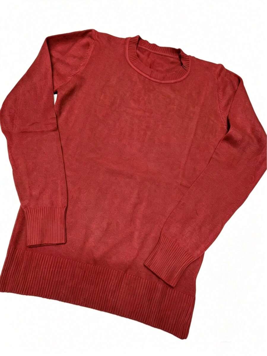 Steve Store Women's Fashion Modal Blouse Round Neck Long Sleeve Imported Winter Blouse With Elastic Autumn And Winter Fashion - telha - 查看 1
