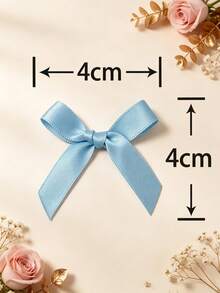 (50pcs/Pack) 4cm Ribbon Bows, Multiple Colors Available, Suitable For Gift Decoration And Making Hair Clips & Headbands, Valentine's Day Gift - 4cm Ribbon Bow - View 11