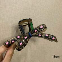1pc Iridescent Dopamine Butterfly Claw Hair Clip, Suitable For Buns, Gentle On Hair, Comfortable To Wear, Ideal For Women's Daily, Casual, Dancing, Party, Travel And Special Occasions Hair Accessories,Fashion Claw Clips,Women Hair Clutch,Girls Hair Claw Summer Outfits Hair Clips - Multicolor - View 9