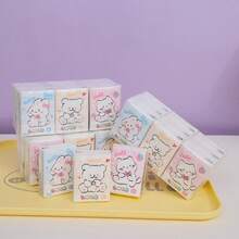 8pcs/Pack-Mini Portable Pocket Tissue Handkerchief Paper For Easy Carrying-Two Kinds Of Packages Come With Random - Multicolor - View 6