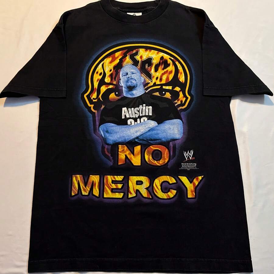Stone Cold Steve Austin No Mercy Skull Tshirt Size Medium NWOT 2002 Vintage WWEs - 款式 - 查看 1