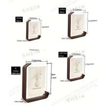 Multifunctional Acrylic Photo Frame With Acrylic Base - Perfect For Displaying Photos, Artwork, Etc. - Available In Four Sizes: 4x6 Inch Photo Frame, 5x7 Inch Vintage Wooden Transparent Acrylic Photo Frame, 6x8 Inch Photo Frame, And A4 (8.3x11.8 Inch) Photo Frame - Birch Color - View 5