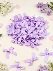 (50pcs/Pack) 4cm Ribbon Bows, Multiple Colors Available, Suitable For Gift Decoration And Hair Clip Headwear Making, Valentine's Day Gift - 4cm Ribbon Bow - View 5