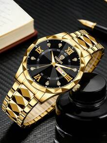 2pcs/Set Fashion Teenager Watch, Couple Watch For Boys And Girls, Analog-Digital, Stainless Steel Material, Gift, Daily Life - Multicolor - View 6