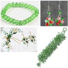 1 Box Green Faceted Glass Rondelle Beads Assorted Sizes Loose Spacer Beads With Storage Case For DIY Bracelet Necklace Earrings Jewelry Making Crafts - A - View 6