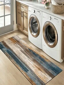 1 buah Karpet Kecil Penyerap Air Motif Garis Vertikal Tie Dye Cat Air 3,5mm, Dapat Dipotong, Alas Dapur Anti Selip, Cocok untuk Ruang Tamu, Ruang Cuci, Dekorasi Taman Luar Ruangan - View 10