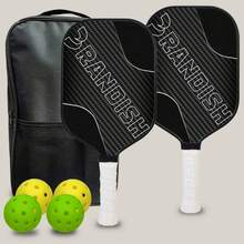 RANDISH Pickleball Paddle Set, 16mm Core Thickness, Includes 2 Pickleball Paddles, 4 Balls And 1 Storage Bag - Multicolor - View 11