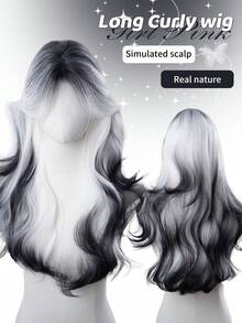 alicegarden 26 Inch Long Synthetic Wavy Curly Hair, Stunning Multicolor, Middle Part Design, Natural And Durable Wig Gift Suitable For Women's Daily, Party, Cosplay Use - Multicolor - View 1