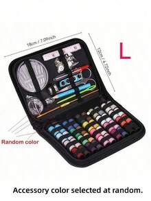 1pc Portable Sewing Tool Set, 10pcs Home Sewing Tool Kit Including Thread Box, Needles, Threader And Handmade Sewing Supplies. Suitable For Valentine's Day, Wedding, Birthday, Sewing Projects, Handmade Crafts, Sewing Supplies, Knitting, Sewing Accessories And Back To School Season. - Multicolor - View 8