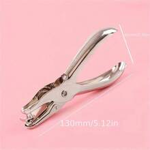 1pc 6/3mm Single Hole Metal Punch Machine - Punches Up To 8 Sheets With 17mm Throat Depth - Hole Punch - View 3