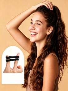 100 pièces Élastiques pour cheveux, convenant aux cheveux épais et élastiques, style à la mode. Attaches pour cheveux durables, convenant à un usage quotidien, également convenant comme cadeaux, peuvent être utilisés comme élastiques pour cheveux, supports d'étriers, équipement de protection sportive et matériel, convenant à l'achat de fournitures de bureau, dans les écoles, élastiques pour la maison, très convenant pour les personnes aux cheveux longs, également convenant aux adolescents - Multicolore - Voir 6