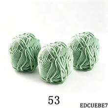 EDCUEBE7 Mixed Color 5-Ply Milk Yarn, Common Colors, Suitable For Crochet - For Mats, Carpets, Clothing, Scarves And Beginner DIY Projects - 5 Strands Of 50g Yarn - View 44