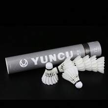 YUNCU 12 Pcs Goose Feather Badminton Shuttlecocks, Durable High Elastic For Indoor/Outdoor Training & Exercise - Multicolor - View 9