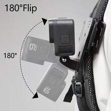 Soporte multifunción para cámara, clip ajustable 360° para mochila, para soporte de cámara de acción, mochila, sombrero y soporte de cinturón - Multicolor - Ver 3