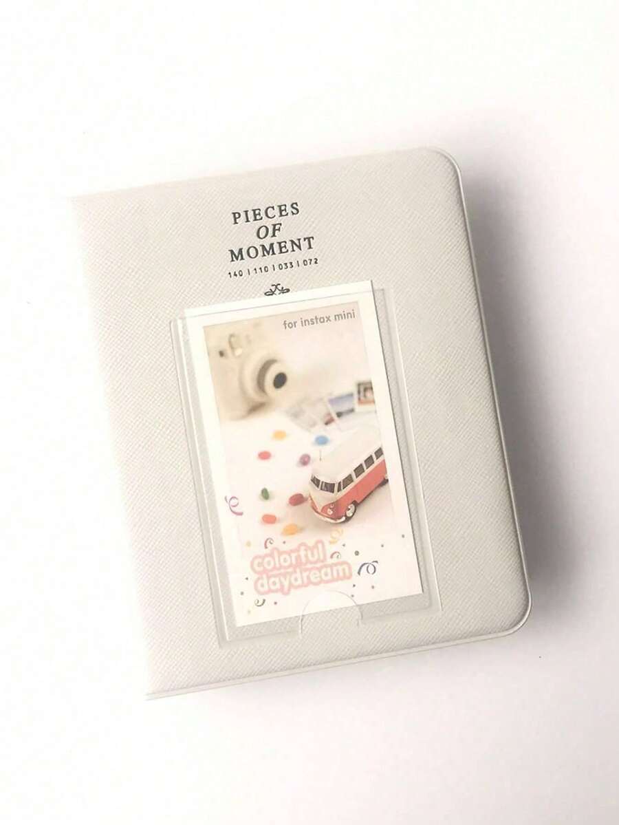 1pc 64-Pocket Photo Album Instant Camera 3-Inch Photo Storage Box Stamp Ticket Card Organizer Compatible With Fujifilm Mini 12/11/9 - 3-inch - View 1