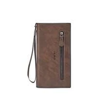 Light Brown APU Leather Men's Wallet & Check Holder - Light Brown - View 10