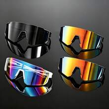 Multiple Pairs Men's Plastic Sports Cycling Decorative Fashion Glasses Suitable For Daily Wear, Photography, Shopping, Hiking, Travel And More - Multicolor - View 10