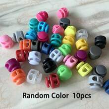 10/50/100pcs Colorful Dual-Hole Spring Buckle Non-Slip Nylon Fasteners, Suitable For Luggage, Shoelace Adjustment, Jacket Elastic Cord Buckle, Clothing Buttons, Multiple Colors, Multiple Materials - A - View 11