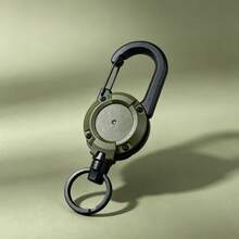 Retractable Steel Wire Multi-Function Keychain, Unisex, With High Rebound Automatic Retraction Anti-Loss Clip, Convenient For Carrying Various Small Essentials - Multicolor - View 14