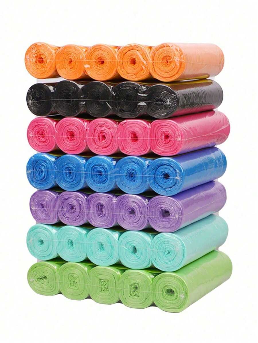 200/100pcs Thickened Reinforced Household Trash Bags, Portable Small Size Garbage Bags, Space-Saving Foldable Plastic Trash Bags For Kitchen, Bathroom, Living Room, Bedroom, Office, Toilet